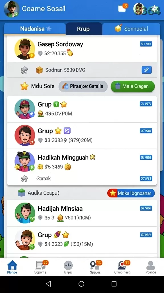 Cuplikan layar EVIP3 — menu navigasi