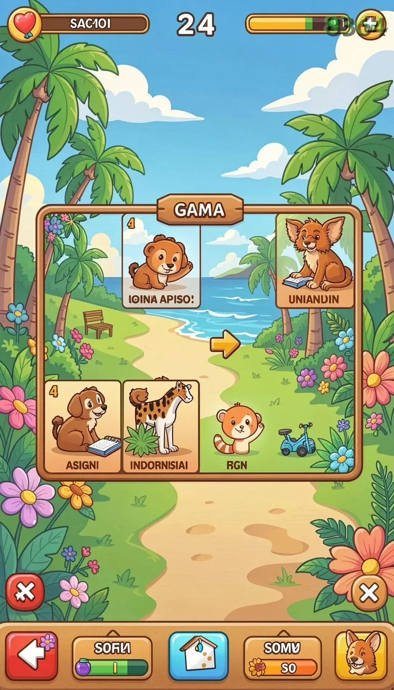 Cuplikan layar DEWAGARUDA — menu navigasi